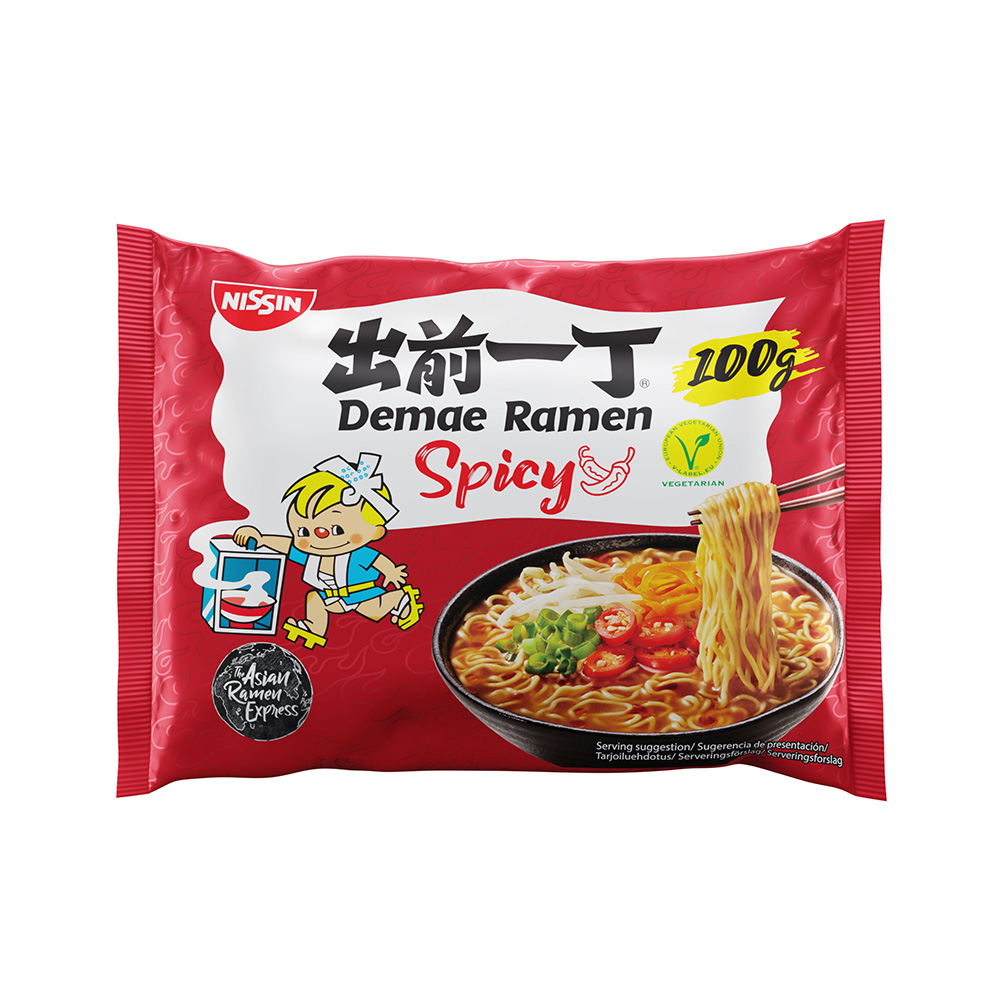 Nissin Demae Ramen Spicy Noodles